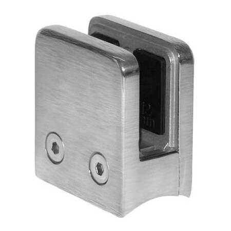 Lavi Industries Lavi Industries, Glass Clip, for 1/2" Glass, for 2" Tubing, Satin Stainless Steel 44-813/2
